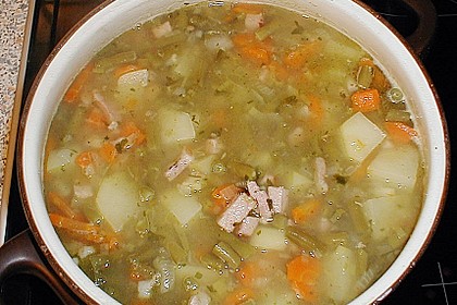 Gr&uuml;ne Bohnensuppe 7