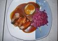 Entenbrust in Rotweinso&szlig;e