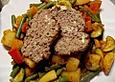 Hackbraten auf griechische Art