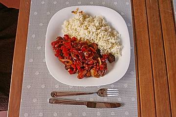 Schweinefleisch süß-sauer