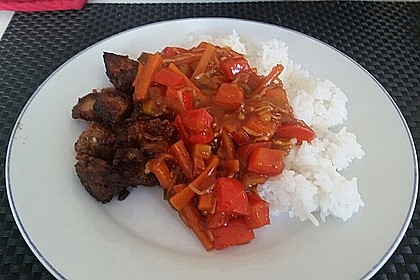 Schweinefleisch süß-sauer 5