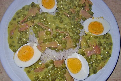 Eier in Curry-Erbsen-So&szlig;e 1