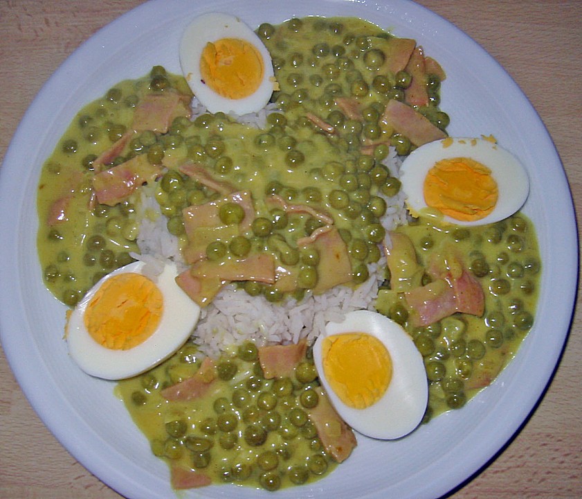 Eier in Curry-Erbsen-Soße (Rezept mit Bild) von Henriettinchen ...