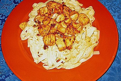 Gebratener Lachs auf Tagliatelle 1