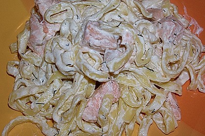 Gebratener Lachs auf Tagliatelle 3