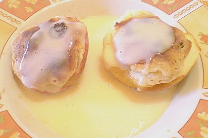 Marzipan-Bratäpfel mit Vanillinsoße 8