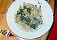 Bandnudeln mit Spinat-Sahne