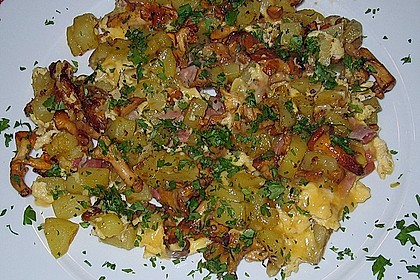 Bauernfr&uuml;hst&uuml;ck mit Pfifferlingen
