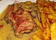 Fleischr&ouml;llchen mit Pilzrahm