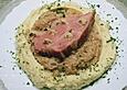 Honig-Kasseler mit Ananaskraut