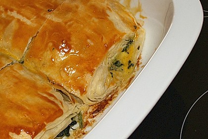 Spinatstrudel mit Schafkäse 5