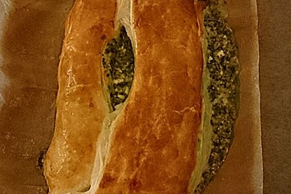 Spinatstrudel mit Schafkäse 4
