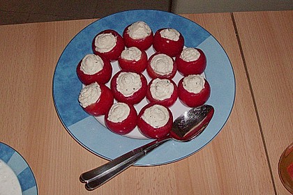 Gef&uuml;llte Tomaten mit Schafsk&auml;secreme 13