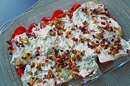 &Uuml;berbackenes Fischfilet