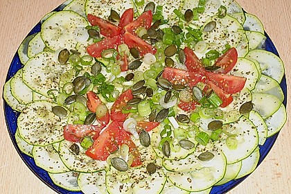 Zucchini-Carpaccio, eine Grill-Beilage 1