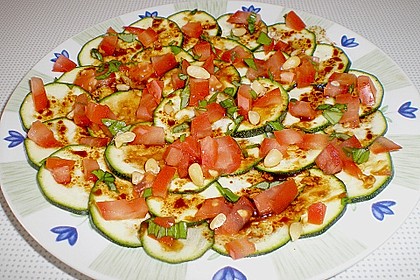 Zucchini-Carpaccio, eine Grill-Beilage 4