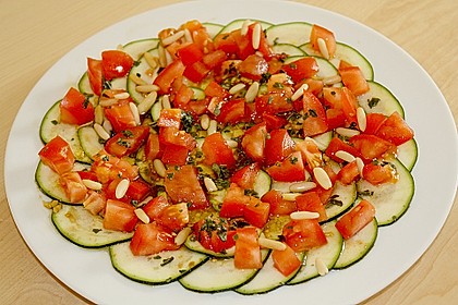 Zucchini-Carpaccio, eine Grill-Beilage 5