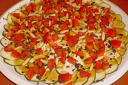 Zucchini-Carpaccio, eine Grill-Beilage 6