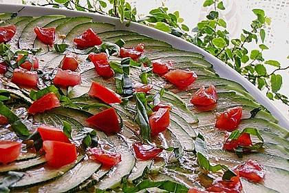 Zucchini-Carpaccio, eine Grill-Beilage 7