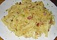 Carbonarasauce mit Bandnudeln