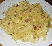Carbonarasauce mit Bandnudeln (Bild)