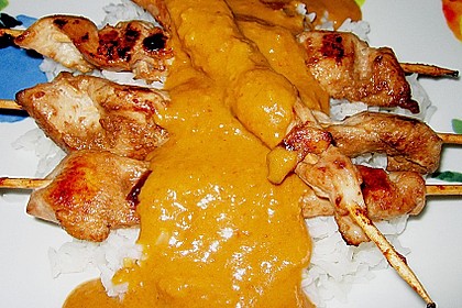 Hühnchenspieße Satay 1
