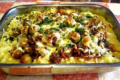 Rosenkohlauflauf mit Käsekruste 9