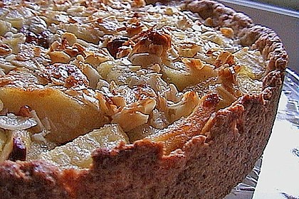 Apfelkuchen mit Bienenstichdecke