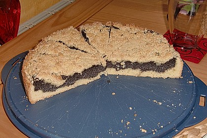 Mohnkuchen mit Vanillepudding nach Anna 21