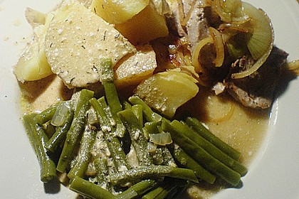 Bohnen an Thymian-Senf-Sauce 3