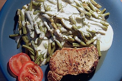 Bohnen an Thymian-Senf-Sauce 6