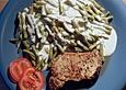 Bohnen an Thymian-Senf-Sauce