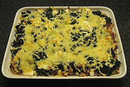 Hackfleisch - Spinat - Gratin 8