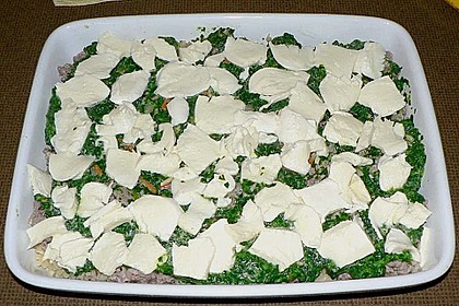 Hackfleisch - Spinat - Gratin 10