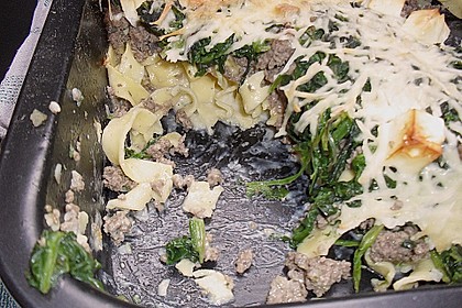 Hackfleisch - Spinat - Gratin 13