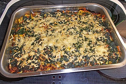 Hackfleisch - Spinat - Gratin 14
