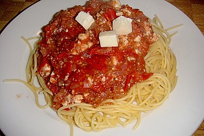 Spaghetti - Tomaten - Feta - Pfanne 12