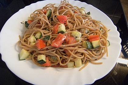 Spaghetti - Tomaten - Feta - Pfanne 9
