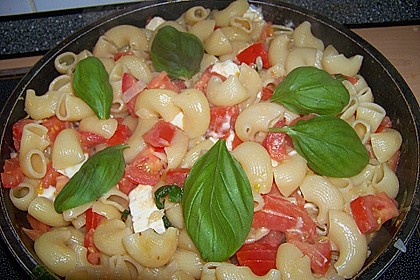 Spaghetti - Tomaten - Feta - Pfanne 3