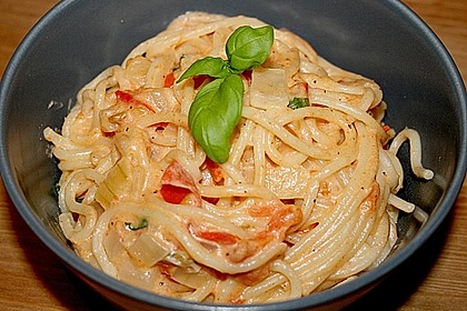 Spaghetti - Tomaten - Feta - Pfanne 2