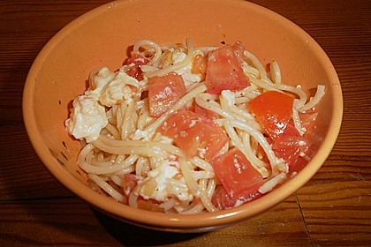 Spaghetti - Tomaten - Feta - Pfanne 6