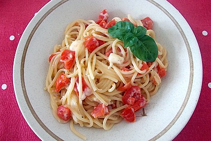 Spaghetti - Tomaten - Feta - Pfanne 4