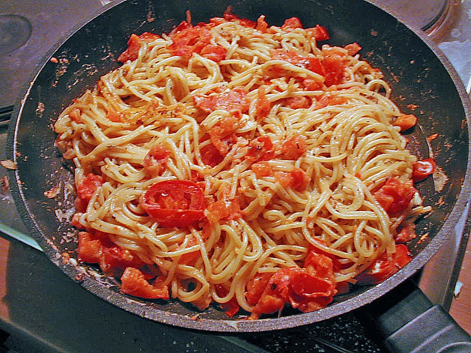 Spaghetti - Tomaten - Feta - Pfanne (Rezept mit Bild) | Chefkoch.de