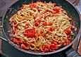 Spaghetti - Tomaten - Feta - Pfanne