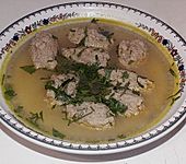 Gem&uuml;sebr&uuml;he mit Gr&uuml;nkernkl&ouml;&szlig;chen (Bild)