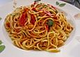 Spaghettigericht mit Tomaten