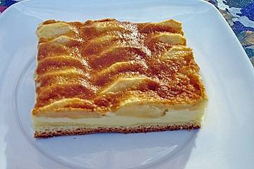 Obstkuchen mit Quark und Guss