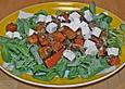 Feldsalat mit gebratenem K&uuml;rbis