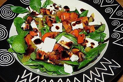 Feldsalat mit gebratenem K&uuml;rbis 4