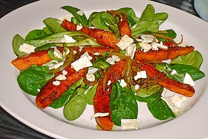 Feldsalat mit gebratenem K&uuml;rbis 5